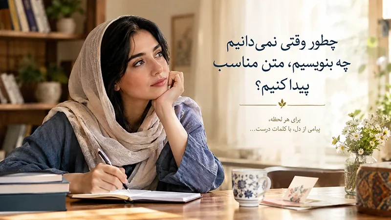 چطور وقتی نمی‌دانیم چه بنویسیم، متن مناسب پیدا کنیم؟