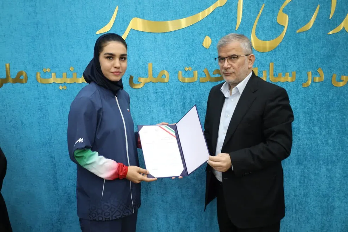 تجلیل از نیکتا جلالوند، ملیپوش کبدی در البرز