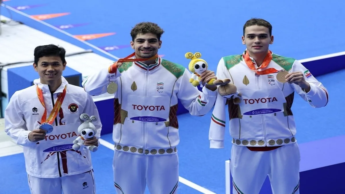 طلا و برنز ۱۰۰ متر کرال پشت به ایران رسید