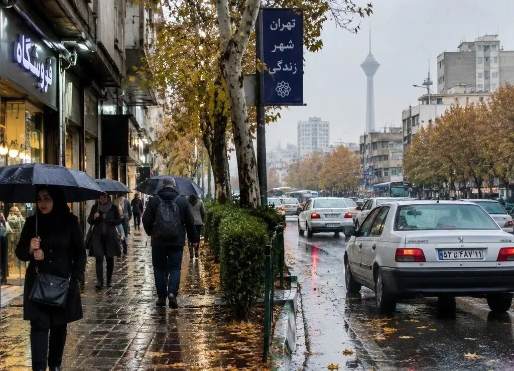 رگبار باران در نوار شمالی و جنوبشرق کشور