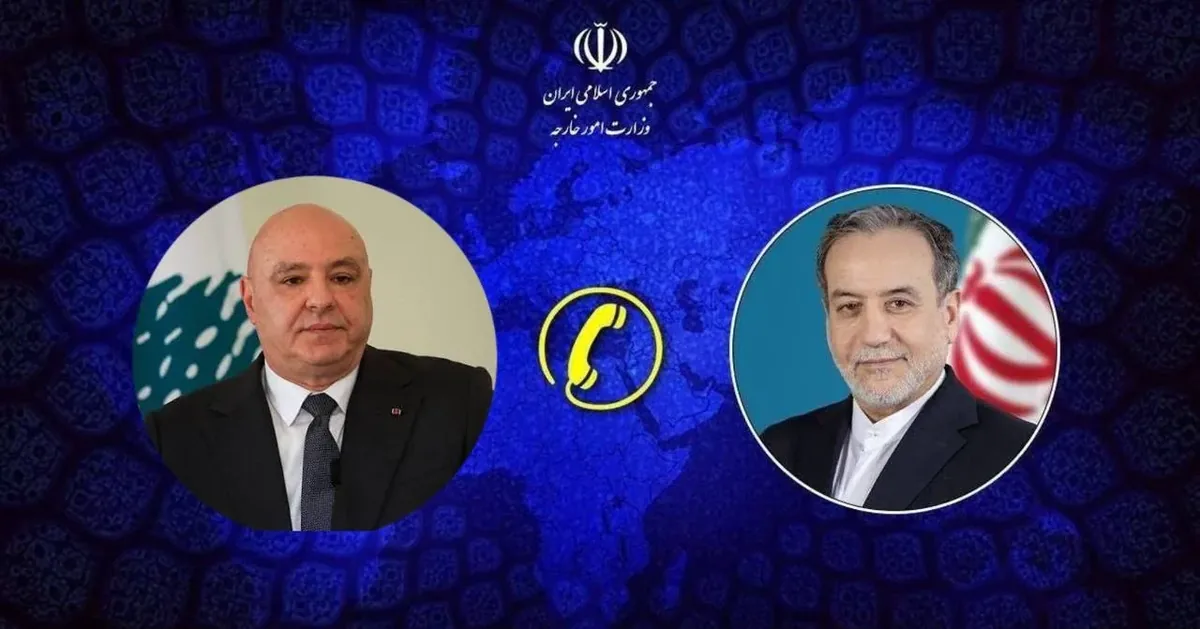 گفتوگوی تلفنی عراقچی با رئیسجمهور لبنان