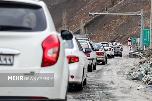 ترافیک سنگین در محور چالوس، آزادراه تهران ـ شمال و محور هراز