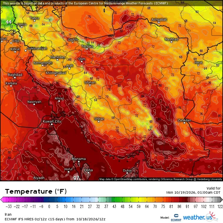 دیده‌شدن ابرهای ناپایدار روی آسمان ایران؛ هشدار به شهروندان جنوبی: بارش‌ها کوتاه‌ اما شدید است | نقشه‌های جهانی هواشناسی