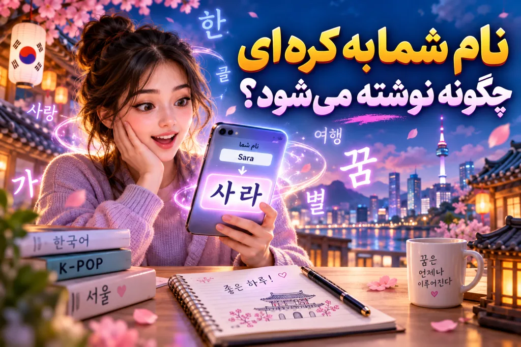 اسم شما به کره ای