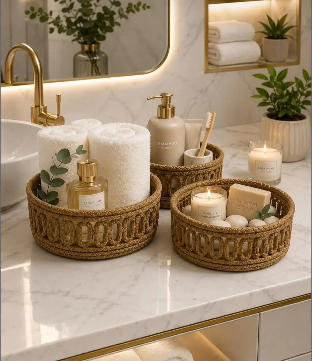 سبد نظم دهنده حمام و دستشویی