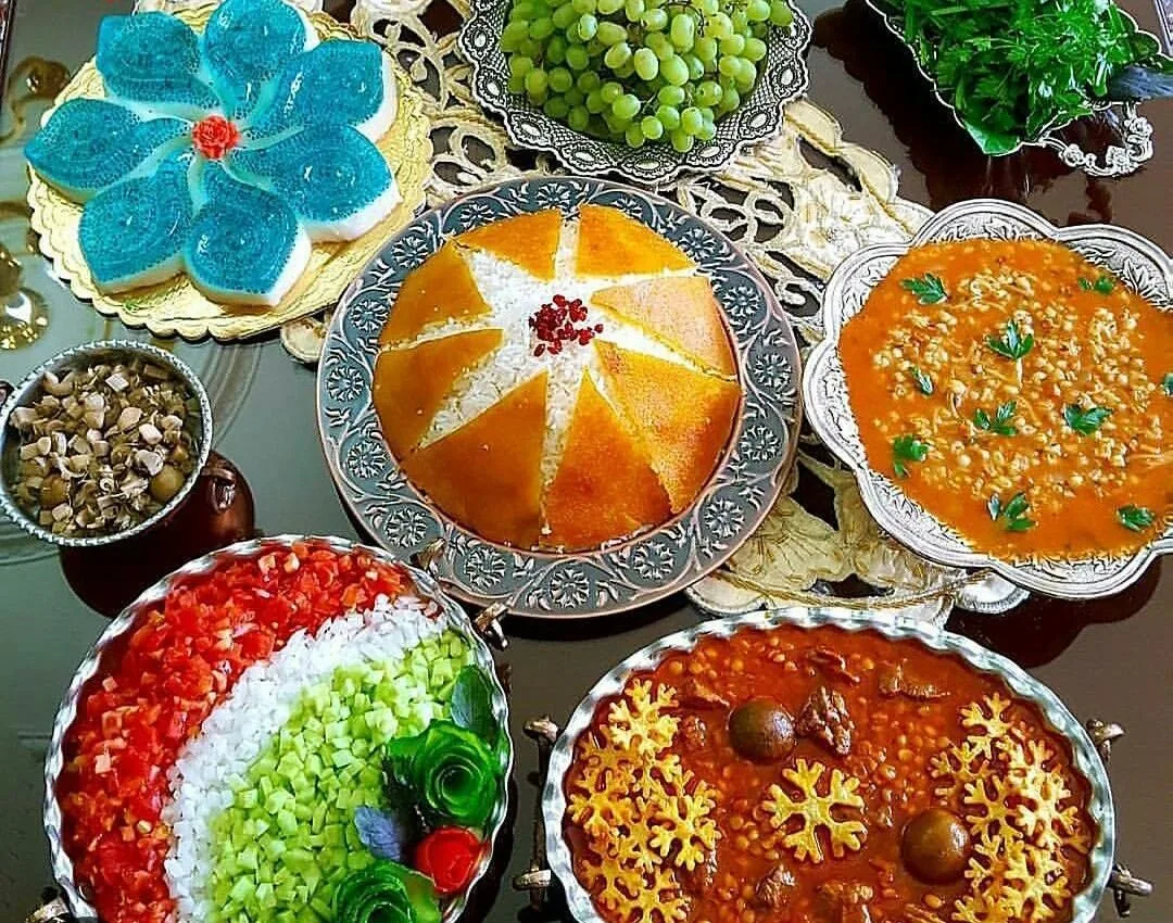تزیین میز غذا ایرانی