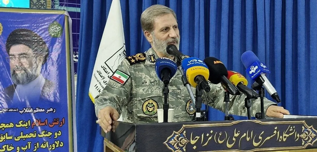 سرلشکر حاتمی: تنگه هرمز تا رعایت حقوق ملت ایران بسته خواهد ماند