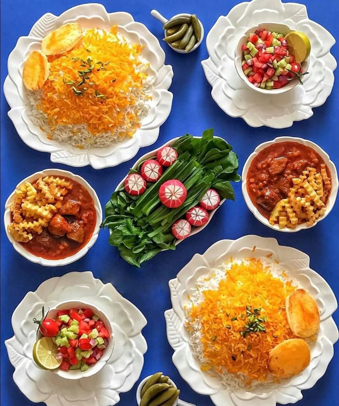 دیزاین میز غذا ایرانی