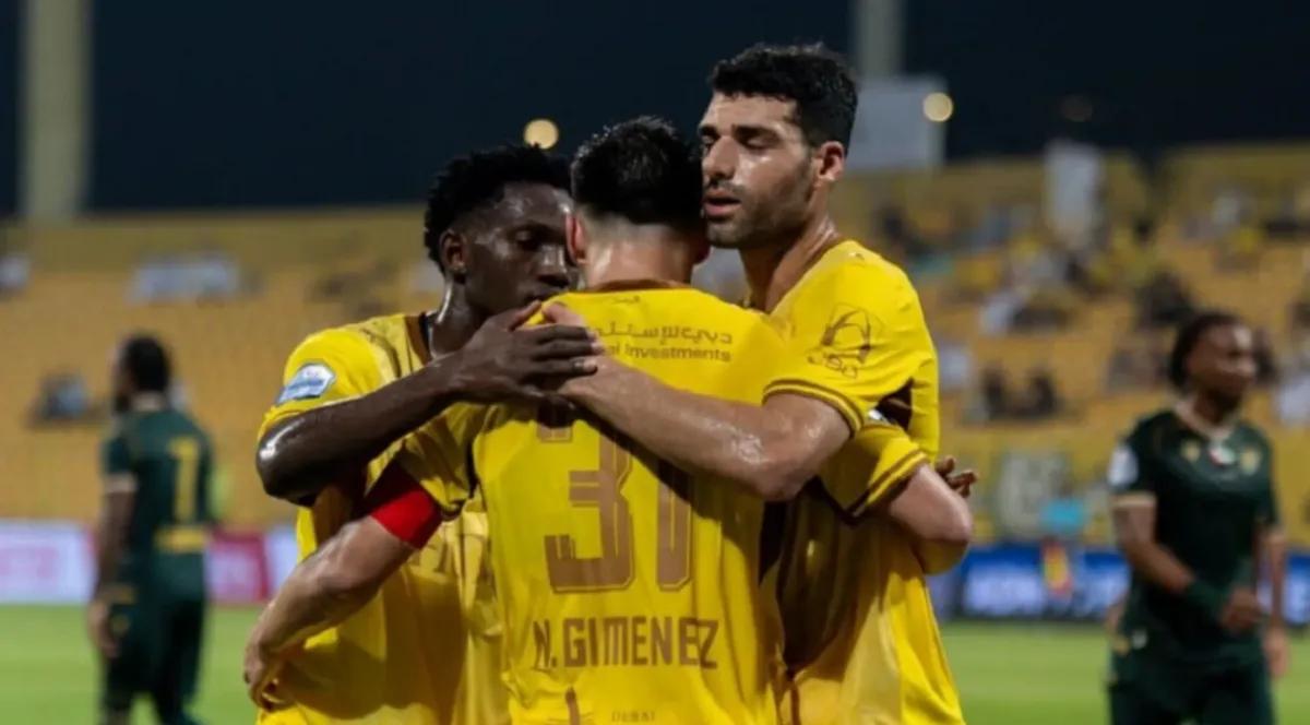 دیدار تیم فوتبال الوصل امارات و النصر عربستان در لیگ نخبگان آسیا