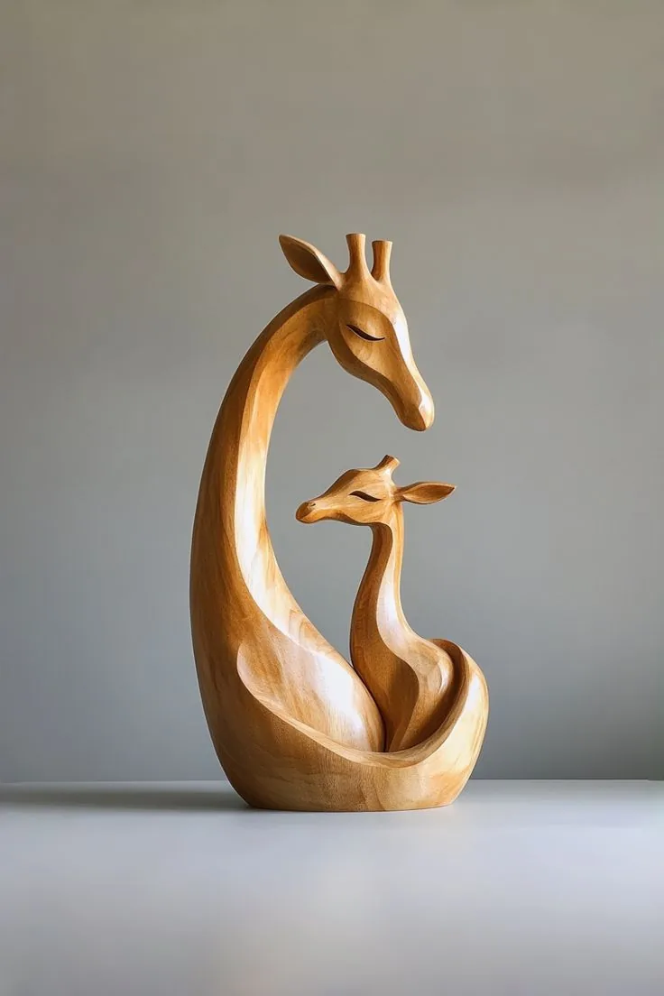 مجسمه چوبی حیوانات