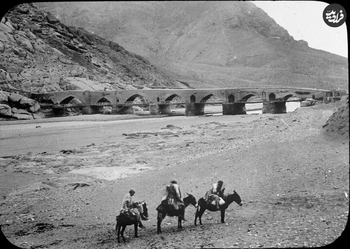نمایی از پل منجیل در دوران قاجار؛ ۱۳۳ سال قبل