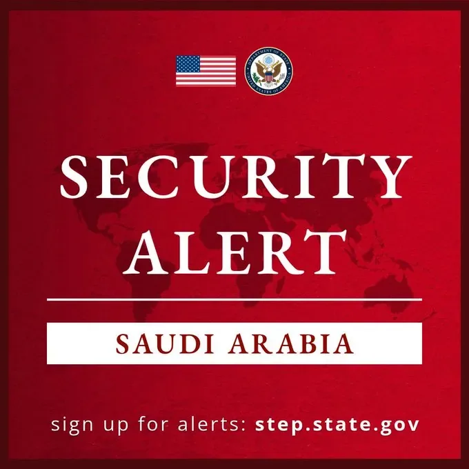 سفارت آمریکا در ریاض هشدار امنیتی صادر کرد