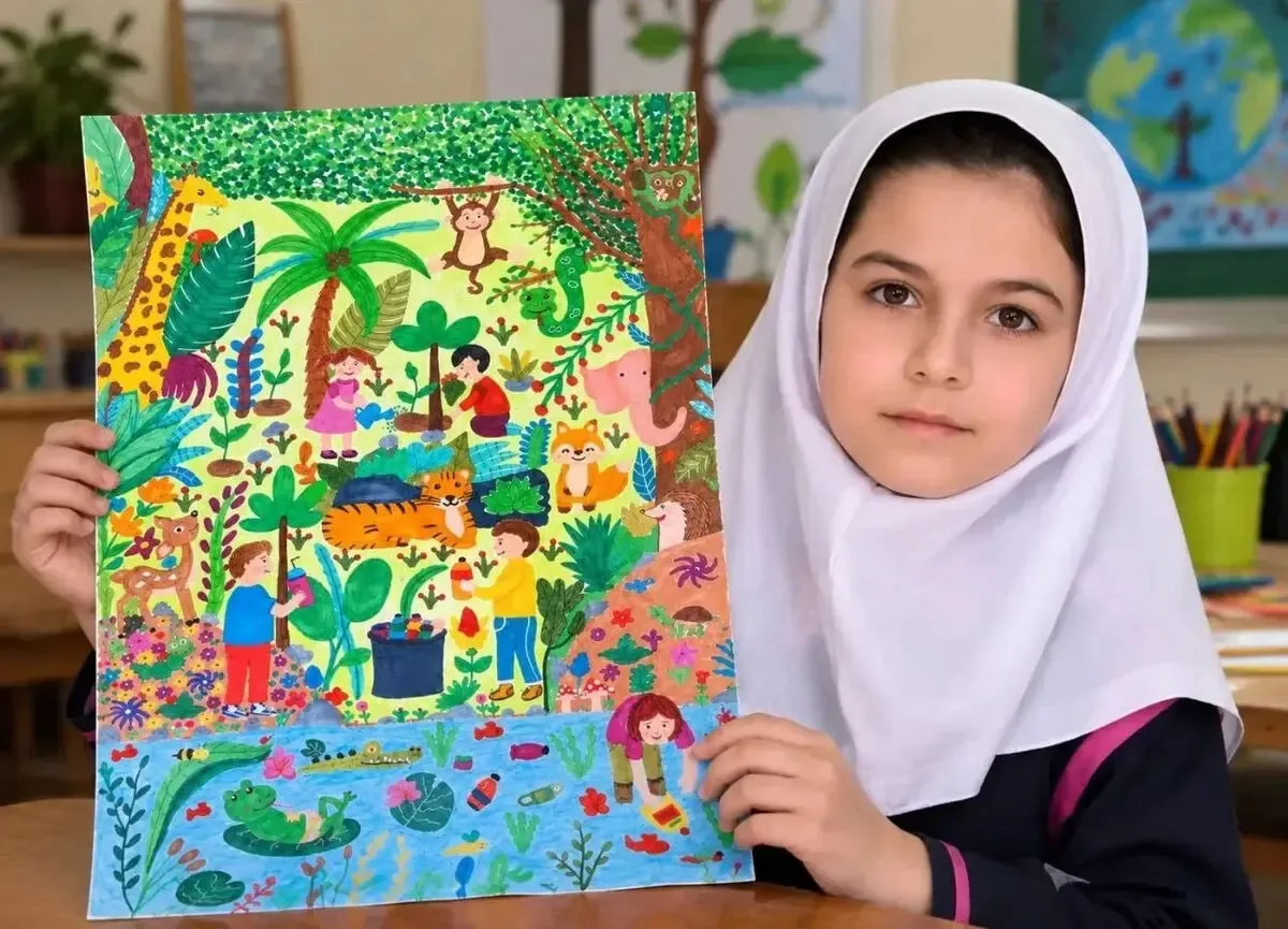جایزه ویژه یونیسف به نقاشی یک کودک ایرانی رسید