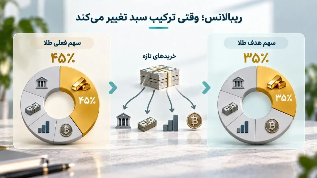 بازبینی دوره‌ای ترکیب سبد