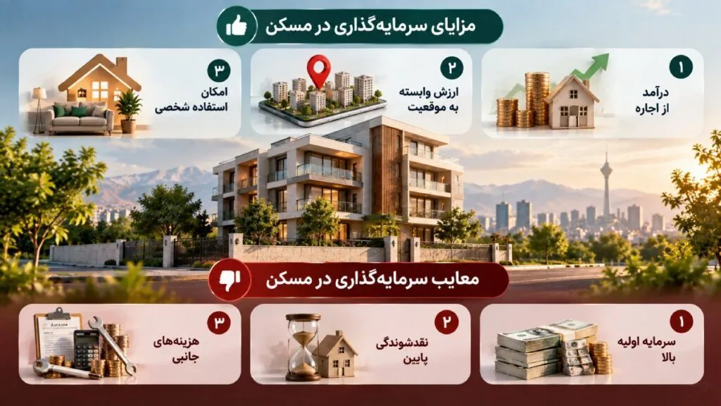 برای سرمایه‌گذاری طلا بهتر است یا مسکن؟