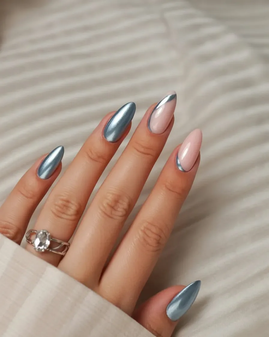 لاک چشم گربه ای آبی دخترانه