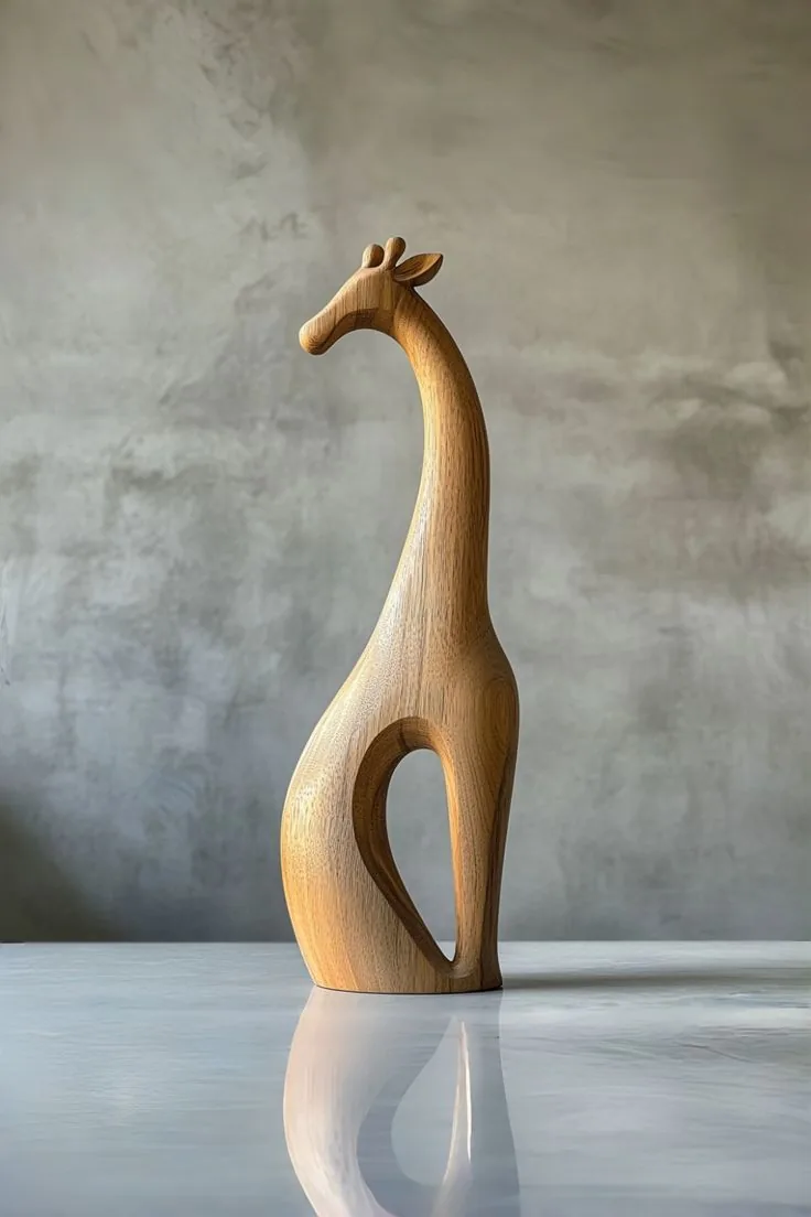 مجسمه چوبی حیوانات
