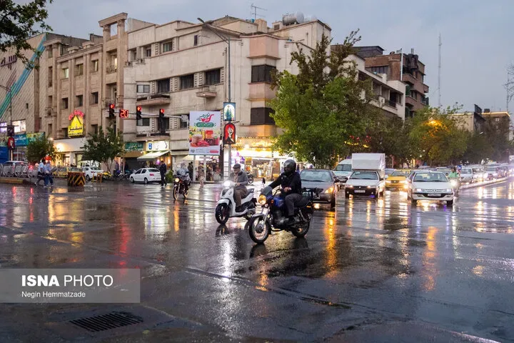 رگبار باران در تهران از عصر دوشنبه
