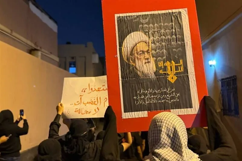 تظاهرات مردم بحرین در اعتراض به بازداشت علمای شیعه