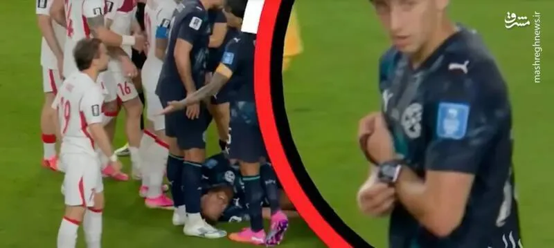 سرقت عجیب ساعت داور توسط زننده گل بازی +عکس