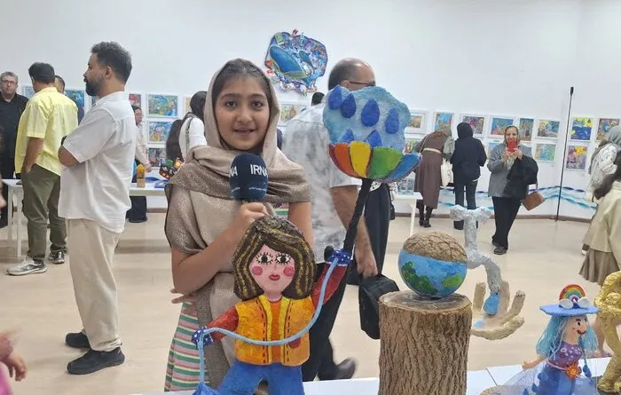 پژواک صدای آب در دستان هنرمندان کوچک البرز؛ کودکان روایتگر تشنگی زمین