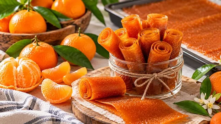 طرز تهیه لواشک نارنگی ملس و خوشرنگ