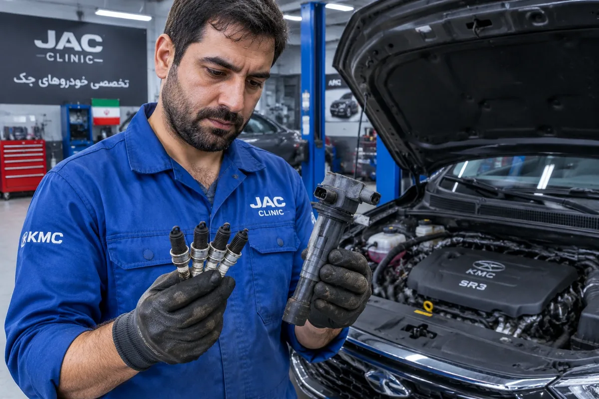 چرا خودرو KMC SR3 در حالت درجا لرزش دارد؟