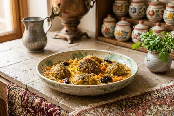 کوفته هلو شیرازی به روش سنتی
