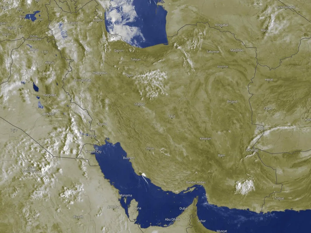 دیده‌شدن ابرهای ناپایدار روی آسمان ایران؛ هشدار به شهروندان جنوبی: بارش‌ها کوتاه‌ اما شدید است | نقشه‌های جهانی هواشناسی