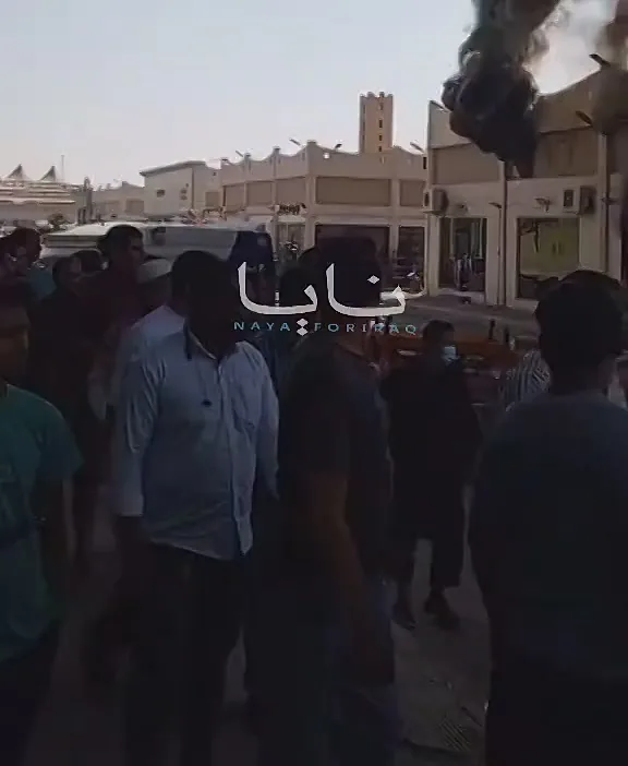 سقوط موشک پاتریوت روی مرکز تجاری در عربستان پس از ناکامی در رهگیری حمله + فیلم