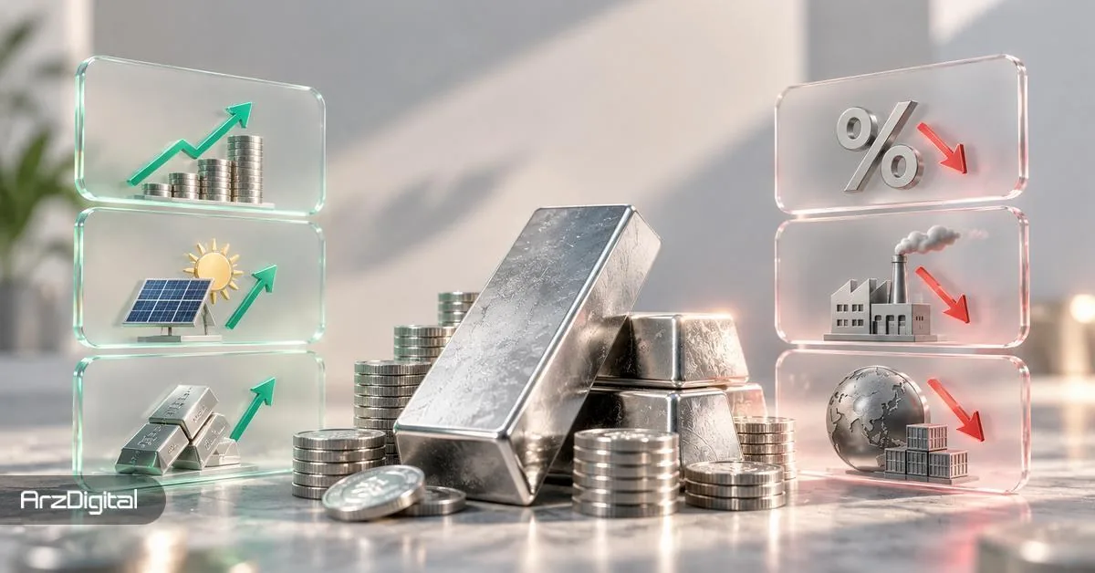 پیشبینی ۵ بانک بزرگ از قیمت جهانی نقره در سال ۲۰۲۷
