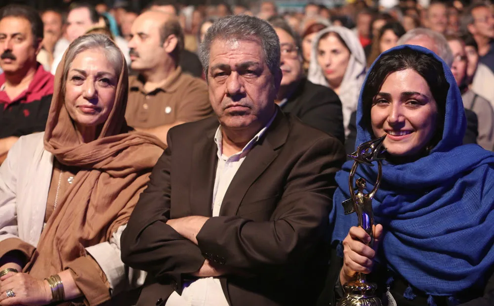  باران کوثری و پدر و مادرش