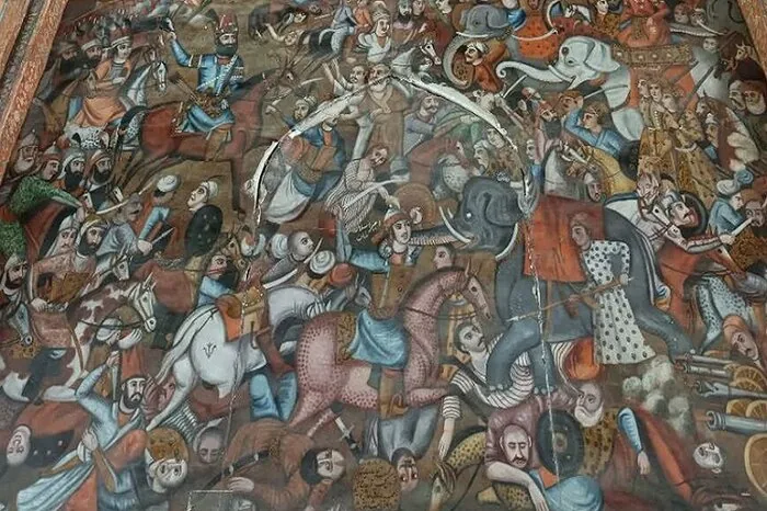 مرمت اضطراری بخش‌هایی از تزیینات کاخ «چهل‌ستون» به پایان رسید