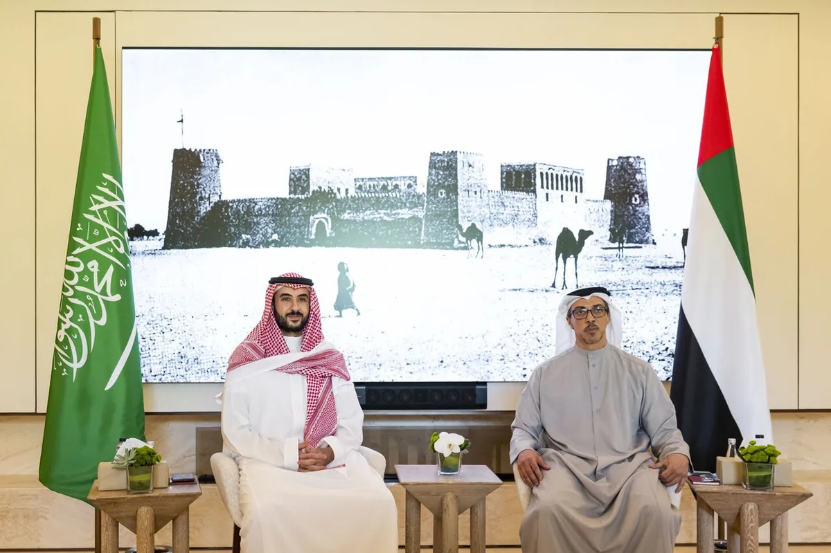 دیدار و گفتوگوی معاون رئیس امارات و وزیر دفاع عربستان در مورد تحولات منطقه