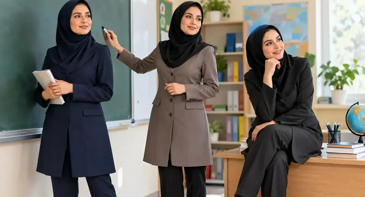 شیکترین ترکیبهای مانتو و شلوار برای خانم معلمهای خوشسلیقه!