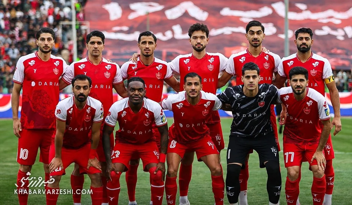 عکس تیمی پرسپولیس مقابل فولاد