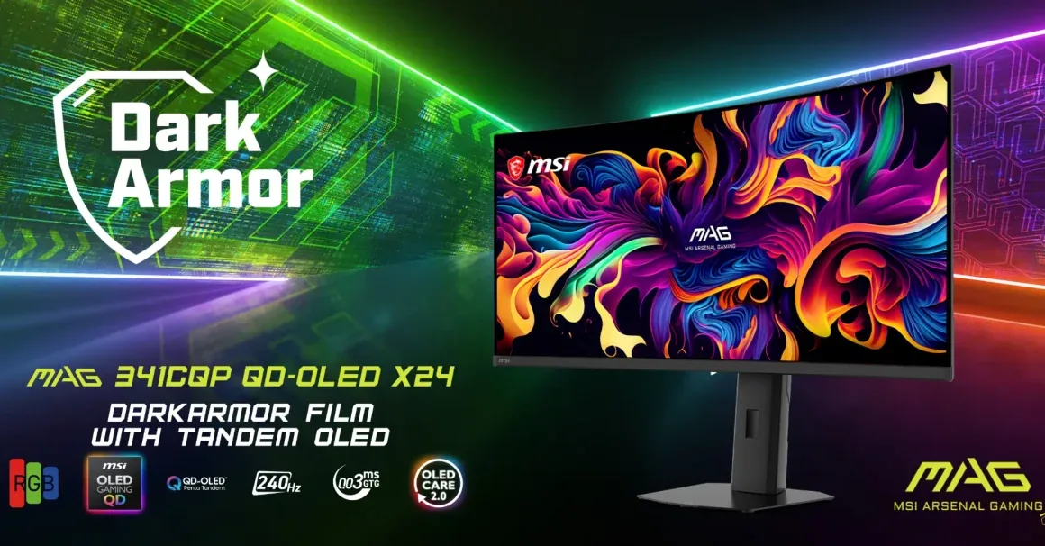 مانیتور گیمینگ جدید MSI MAG 341CQP X24
