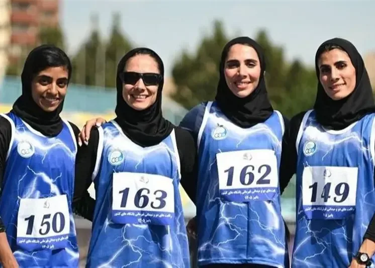 رکورد دوی 4 در 400 متر بانوان ایران شکسته شد