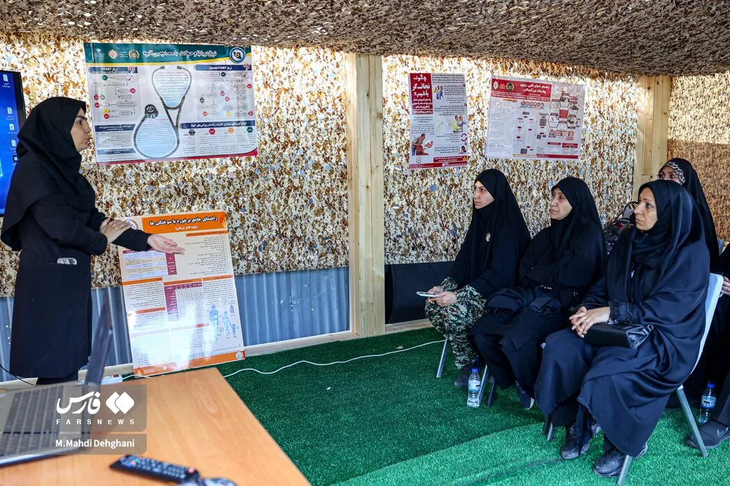 تصاویری از آموزش به زنان جان‌فدا / از راپل تا ضدهوایی