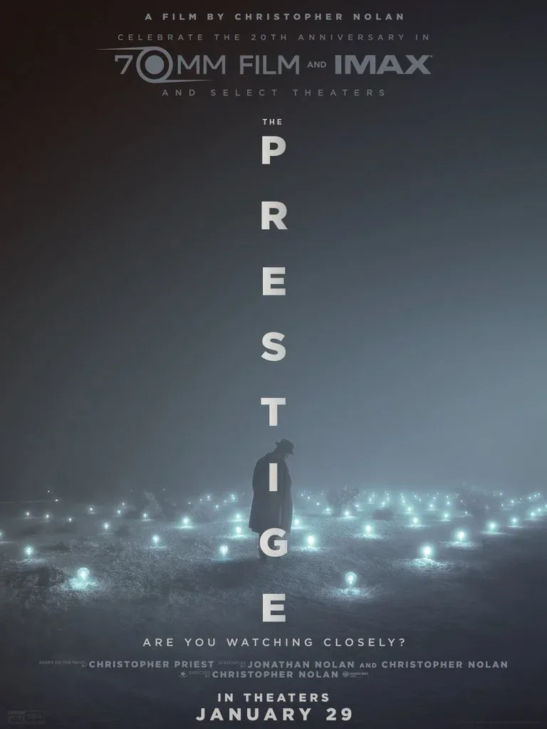 اولین پوستر اکران مجدد The Prestige با نمایش 70mm و IMAX منتشر شد | گیمفا