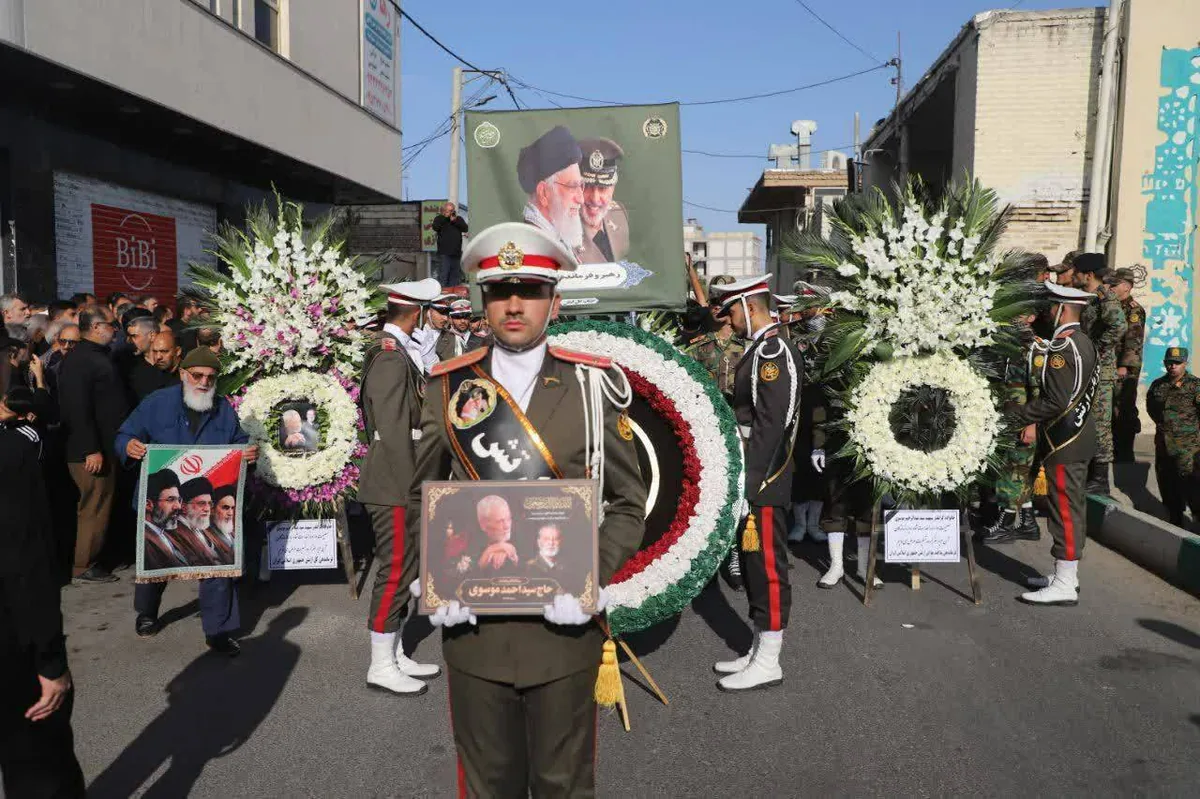 تشییع باشکوه پدر سپهبد شهید سید عبدالرحیم موسوی در قم