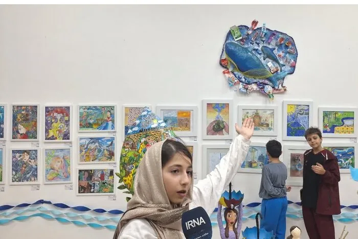 پژواک صدای آب در دستان هنرمندان کوچک البرز؛ کودکان روایتگر تشنگی زمین
