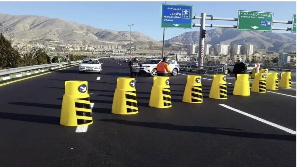 بسته بودن جاده چالوس تا ساعت ۲۱ امشب دوشنبه