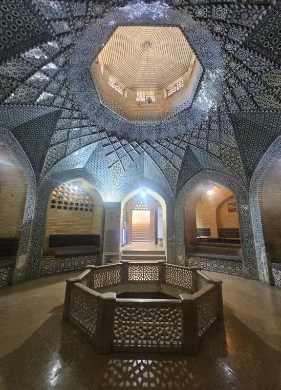 حوض ماهی و قنات سعدیه