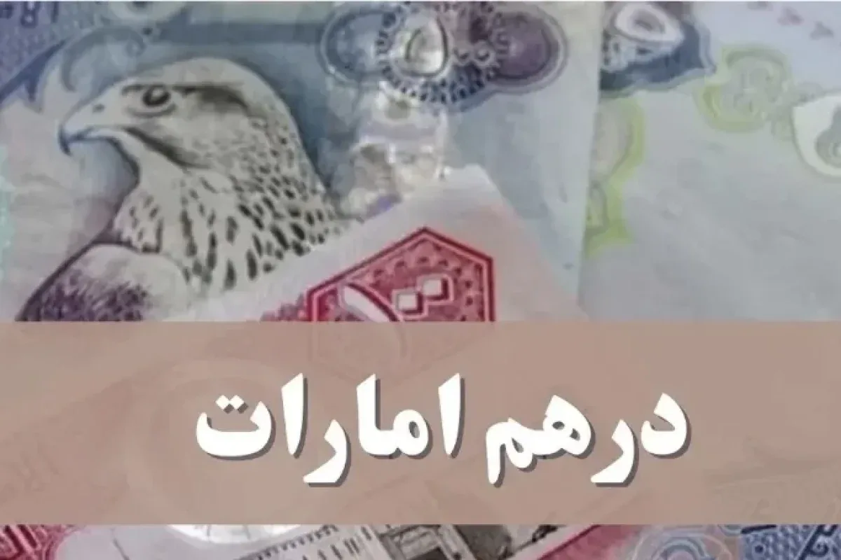 قیمت درهم امارات امروز جمعه ۱۷ مهر ۱۴۰۵ + جدول