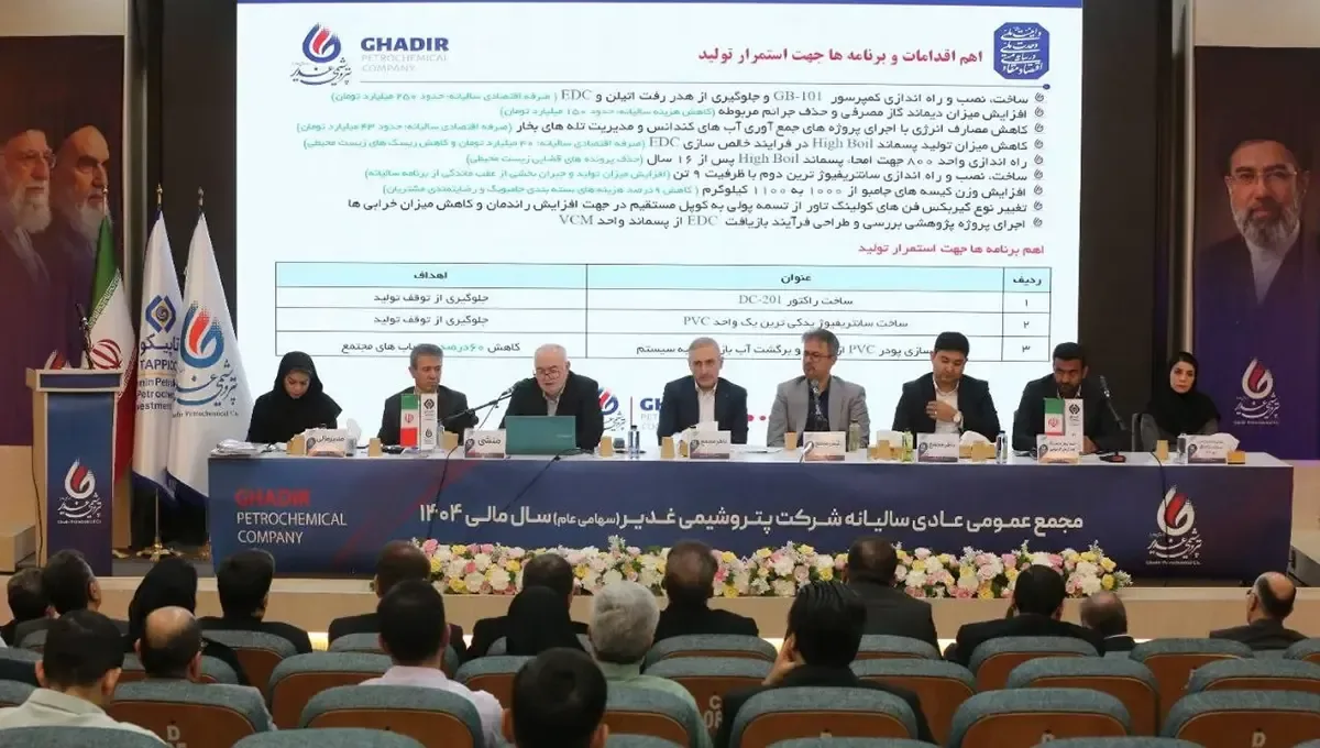 تقسیم ۱۰۰ درصدی سود پتروشیمی غدیر؛ پرداخت ۶۵۰ میلیارد تومان به سهامداران