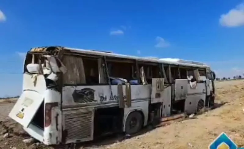 فیلم/ واژگونی اتوبوس در جاده نیشابور به مشهد با ۲۸ مجروح