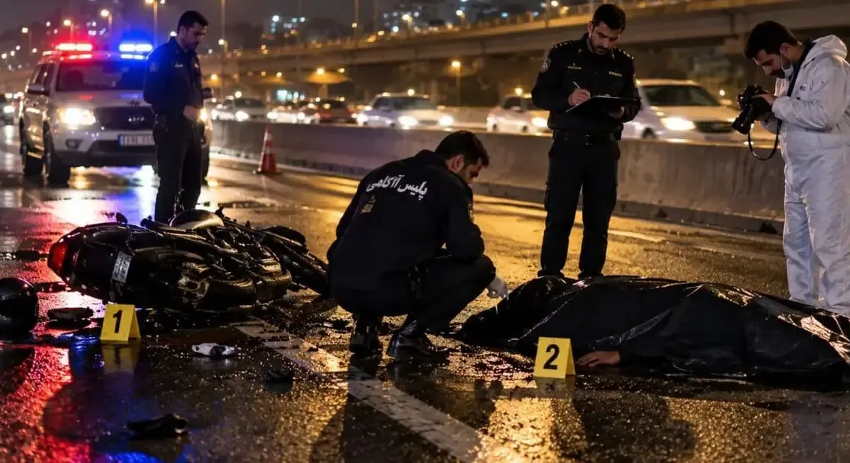 مرگ مشکوک مرد جوان در اتوبان بسیج تهران/ دوربینها رازگشایی کردند