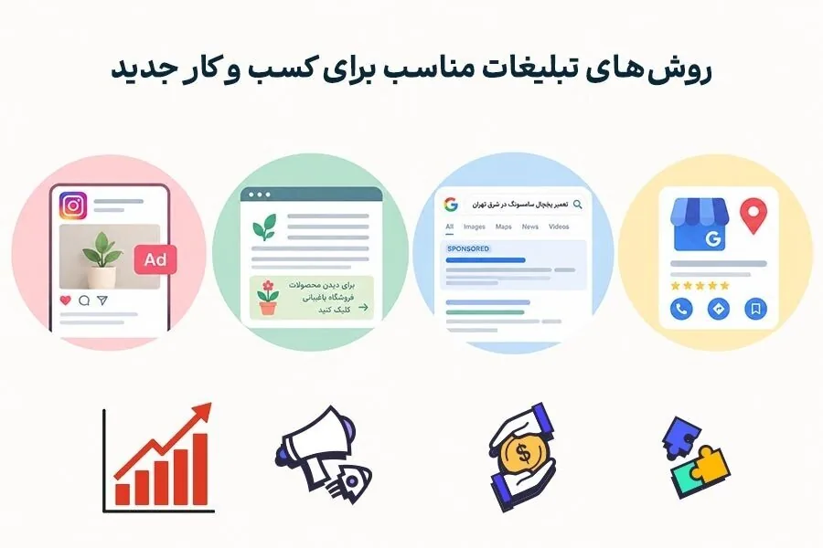 ۴ روش تبلیغاتی کمهزینه برای جذب مشتری در کسبوکارهای جدید