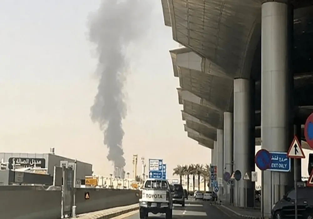 فرودگاه ریاض کامل از کار افتاد